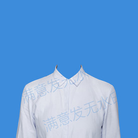 证件照半身白衬衫