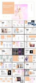 裸色舞蹈培训PPT