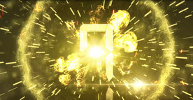 3D立体金色数字10秒倒计时视