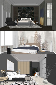 卧室空间SU模型设计-2