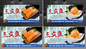 三文鱼 三文鱼刺身 三文鱼海报