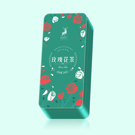 玫瑰花茶-罐装包装设计