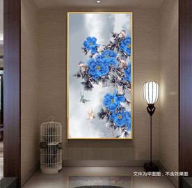 富贵花开牡丹玄关