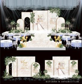 婚礼喷绘效果图