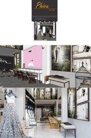 小婚纱店模型SU模型