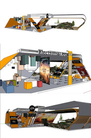 电影游戏主图展台SU模型