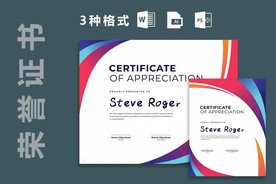 专业证书/文凭模板 荣誉证书