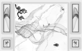 框画大气装饰画 TIF分层