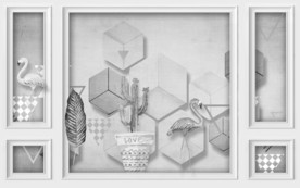 立体大气装饰画 TIF分层