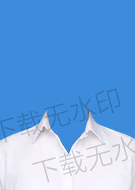 证件照白衬衫