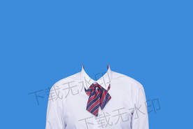 女生证件照半身白衬衫