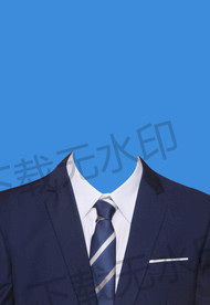 男士证件照西装