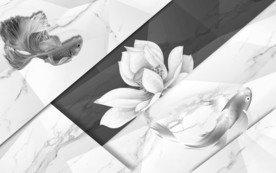 荷花大气装饰画 TIF分层