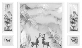 高清 中式简约山水 TIF分层