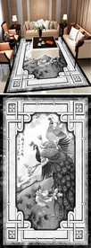 清新时尚花纹简欧大理石拼花地板