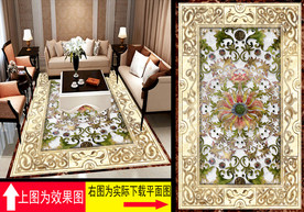 花纹地砖地画过道拼花