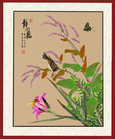 原创花卉静观装饰画