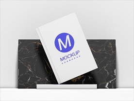 书本笔记本封面插画展示样机