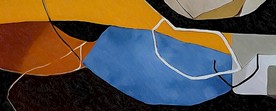 北欧抽象油画简约装饰画