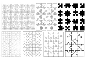 各种积木拼图矢量素材合集