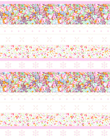 大牌精美花卉条子乱花