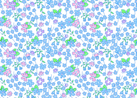 大牌抽象花朵碎花花卉