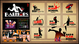 矢量调酒职业文化系列