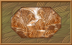 立体铜雕艺术花纹背景