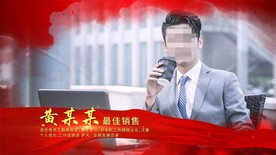 人物介绍照片颁奖图片展示AE模