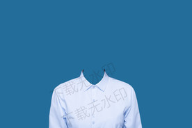 证件照蓝色衬衫