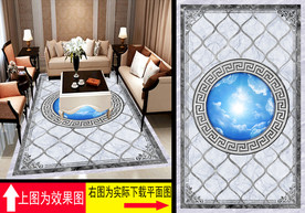 花纹大理石背景墙地板