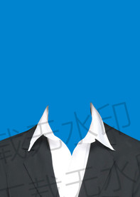 V领证件照女士西装