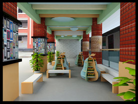 学校书吧效果图