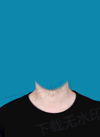 证件照黑色短袖