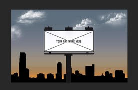 户外广告灯箱效果图