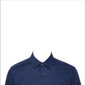 证件照蓝衬衣男士