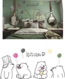 小狗气球硅藻泥