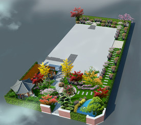 庭院院子景观设计案例效果图