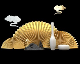 C4D房地产装饰元素素材