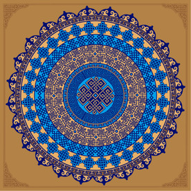 民族传统图案设计方形