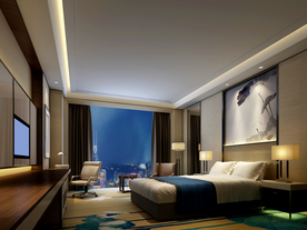 酒店客房  房间 卧室