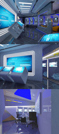 云计算科技展厅3DMAX模型