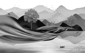 别墅意境高端山水 TIF分层