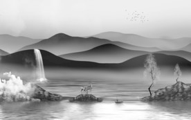 高端意境唯美山水 TIF分层