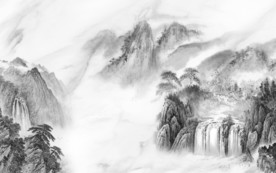 中式意境唯美山水 TIF分层