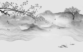 唯美意境高端山水 TIF分层