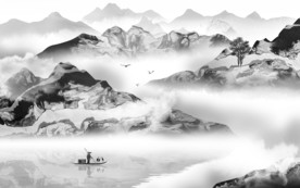 广告意境高端山水 TIF分层