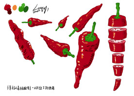 辣椒素材