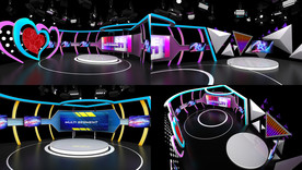 综艺 演播室 效果图 全景演播