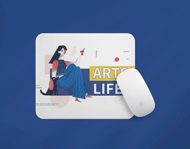 高端文创产品贴图样机鼠标垫